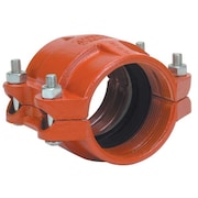 Gruvlok HDPE Coupling, Ductile Iron, 4 in, Grooved 0390060127