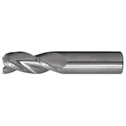 CLEVELAND 3-Flute SC Crn Rad Single End HP End Mill for Alum CTD CEM-AM3 Bright 7/16x7/16x9/16x2-1/2x0.06CR C72394