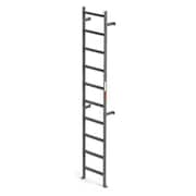 Ega Vertical Ladder, 10 Rungs, 10 ft. Overall Height, 16"W Steps MVMS10EX