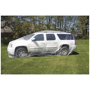 Woodward Fab Plastic Car Cover, 3 mil Thick Plastic, M WFCCC-MED