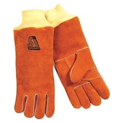 STEINER Stick Welding Gloves, Cowhide Palm, L, PR 2119Y-KSC-L