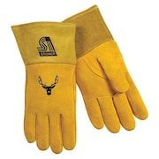 STEINER INDUSTRIES Welding Gloves, MIG Application, Yellow, PR 02276-S