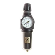 COILHOSE PNEUMATICS F/R Duo W/Gage Metal Bowl Sight Glass 0-200PSI 1/2" CO 27FC4-GHS