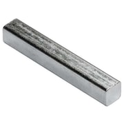G.L. HUYETT Undersized Machine Key, Square End, Steel, Zinc Clear Trivalent, 1/2 in L, 1/8 in Sq 3101250125-0500