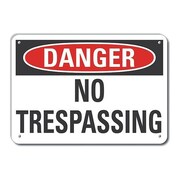 LYLE Alum Danger No Trespassing, 10"x7" LCU4-0371-NA_10X7