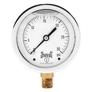 Winters Qual Ss/Br Gauge 2.5" 1/4Lm 0-30 psi PFQ802R1