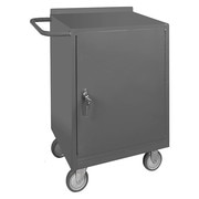 DURHAM MFG Mobile storage cabinet with work surface, 1 shelf, 1200 lb capacity 2200-95