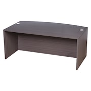 BOSS Desk Shell, 71" W, Driftwood Base, Laminate Frame, Laminate Base, Driftwood Frame, Driftwood N189-DW