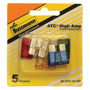 Eaton Bussmann Blade Fuse Kit, 5, ATC, Automotive Fuse Kit BP/ATC-A5-RP