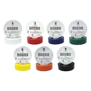 Zoro Select Electrical Tape, 7 mil, 66 ft., Assorted Colors 7DX31