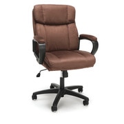 Ofm Office Chair, Fixed, Brown ESS-3082-BRN