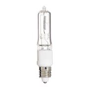 SATCO 100W T4 Halogen Light Bulb - Mini Candelabra Base - Clear Finish S3485
