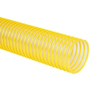 FLEXAUST CO Ducting Hose, 25 ft L, Clear/Yellow 3493060025
