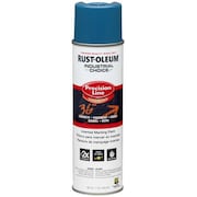 Rust-Oleum Precision Line Marking Paint, Inverted, Caution Blue, 20 oz 203022V