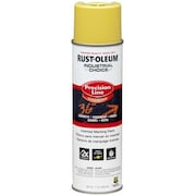 Rust-Oleum Precision Line Marking Paint, Inverted, High Visibility Yellow, 20 oz 203025V