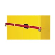 JUSTRITE Replacement Security Bar, Red, Steel 50961R