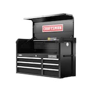 CRAFTSMAN Chest, 6 Drawers, 16"D, 24-1/2"H, 41"W, Black CMST34162BK