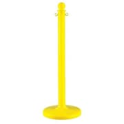 Mr. Chain 2.5" Diameter Plastic Stanchion - Yellow, 40 in Height, 6 pk 96402-6