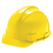 Jackson Safety Front Brim Hard Hat, Type 1, Class E, Ratchet (4-Point), Yellow 20401