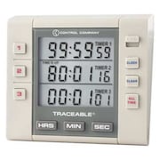 TRACEABLE Alarm Timer, 3 Channel,  5000