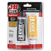 J-B Weld Epoxy Adhesive, Gray, 1:01 Mix Ratio, 6 hr Functional Cure, Tube 8271