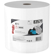 Kimberly-Clark Professional Dry Wipe Roll, White, Hydroknit, 3 PK, 220 Wipes, 13 in x 9 3/4 in 83571