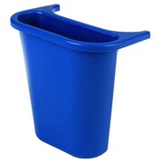 Rubbermaid Commercial 1 gal Rectangular Recycling Bin, Open Top, Blue, Plastic, 1 Openings FG295073BLUE