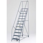 Ballymore 153 in H Steel Rolling Ladder, 12 Steps 123214X