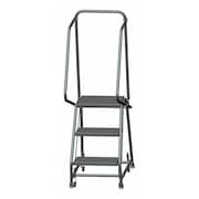 Ballymore 58 1/2 in H Steel Rolling Ladder, 3 Steps, 450 lb Load Capacity H318P