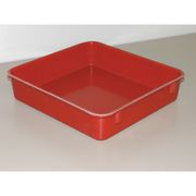MOLDED FIBERGLASS Nesting Container, Red, Fiberglass Reinforced Composite, 12 3/8 in L, 9 3/4 in W, 2 1/8 in H 9301085280