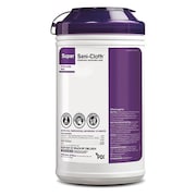 Pdi Disinfecting Wipes, White, Canister, Hard, Non Porous Surfaces, 65 Wipes, 7-1/2 in x 15 in, Alcohol Q86984