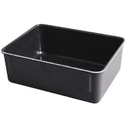 MOLDED FIBERGLASS Nesting Container, Black, Fiberglass Reinforced Composite, 11 3/4 in L, 8 3/4 in W, 4 1/8 in H 9201085118