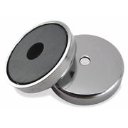 Zoro Select Round Base Magnet, 16 lb. Pull 7216