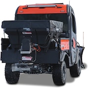 Saltdogg 0.75 Cubic Yard Electric Black Poly Hopper Spreader SHPE0750
