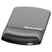Fellowes Mousepad w/Wrist Support, Graphite 9175101