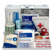 First Aid Only Contractor's First Aid Kit, Serves 25 People, 179 Components, Metal Case 9302-25M