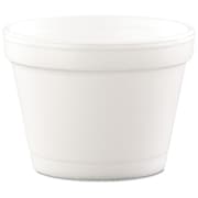 Dart Bowl Container, Foam, 4 oz., White, PK1000 4J6