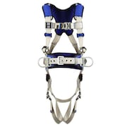 3M DBI-SALA Harness, Vest Style, L, Polyester, Gray 1401092