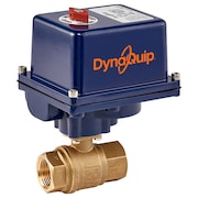 Dynaquip Controls 1-1/2" FNPT Brass Electronic Ball Valve 2-Way EHH27ATE25H