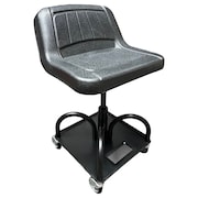 Whiteside Mechanic Seat, 23" H, Steel, 4 Wheels HRAS3NM