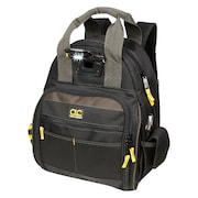 Clc Work Gear Tool Backpack, Polyester, 30 Pockets, Black, 16" Height L255