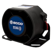 ECCO Back Up Alarm, Black, 4-13/64" H SA907N