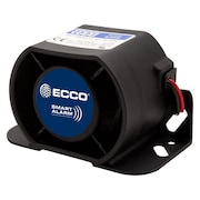 ECCO Back Up Alarm, Drawn 0.2A, 3-7/64" H, Black SA931N