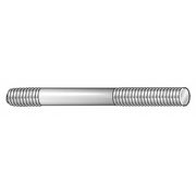 TE-CO Double-End Threaded Stud, M16-2mm Thread to M16-2mm Thread, 150 mm, Steel, Black Oxide, 2 PK 60653