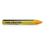 Tru-Flate Tire Marking Crayon, 1/2W x 4-5/8"L, Ylw 17-236