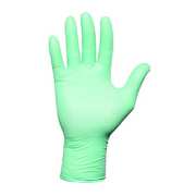 Ansell Disposable Gloves, Neoprene, Powder Free, Green, M, 100 PK 25-101