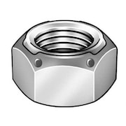Zoro Select Top Lock Distorted Thread Lock Nut, 1/2