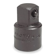 Proto Impact Socket Adapter, 3/8" F x 1/2" M, Square, Black Oxide J7650