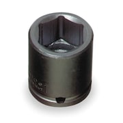 Proto 3/4 in Drive Impact Socket 1 in Size 6 pt Standard Depth, Black Oxide J07516