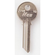 KABA ILCO Key Blank, Brass, Type Y2, 6 Pin, PK10 999A-Y2
